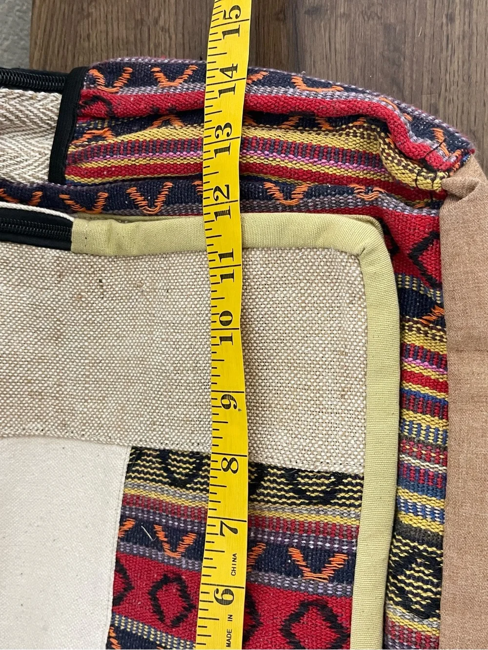 Himalayan Hemp Multicolor Woven Backpack